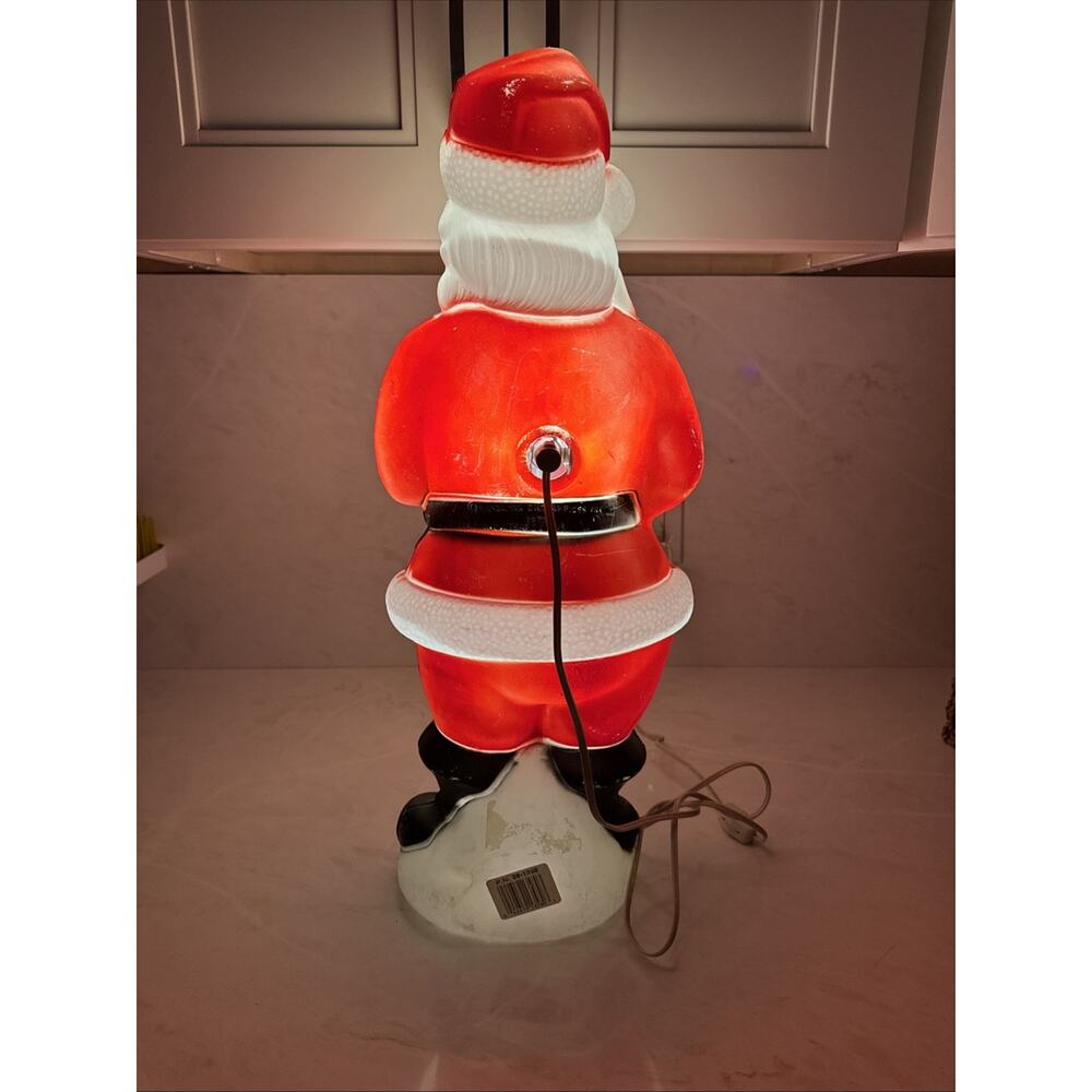 Vintage Blow Mold Santa Claus Working Light 1973 Empire 23” Carolina Enterprises - Picture 6 of 15